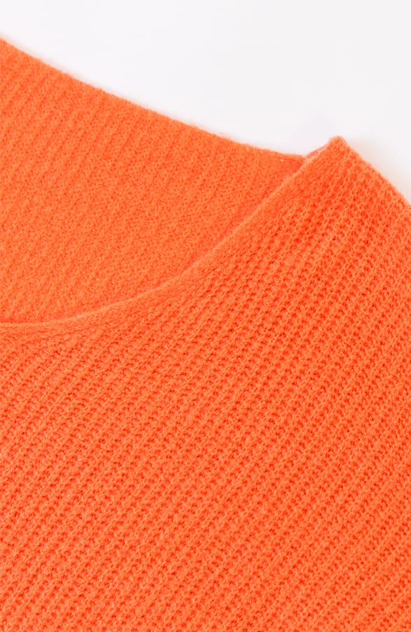 Gebreide Dames Trui Yasmina Oranje – shoparchief — foto 2