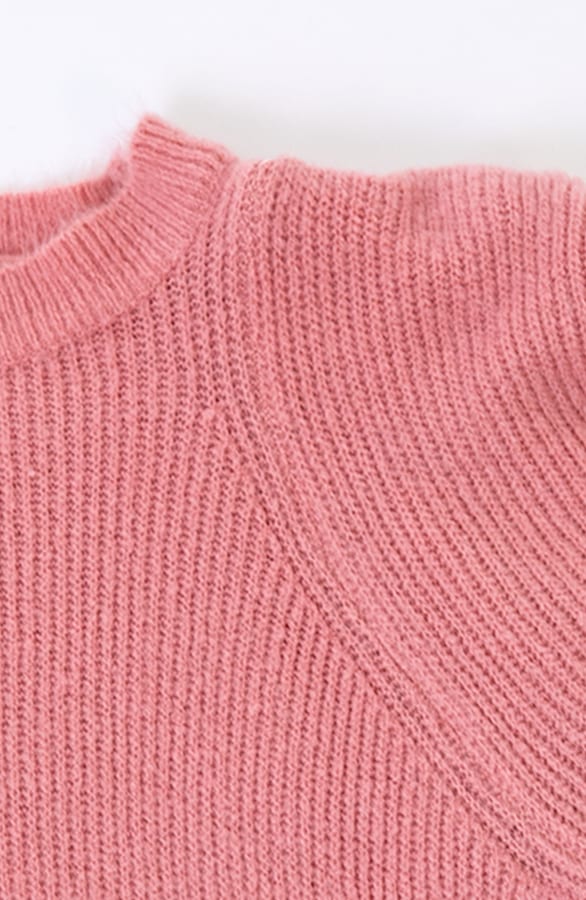 Gebreide Trui Met Schouderdetails Liv Dust Koraal – shoparchief — foto 2