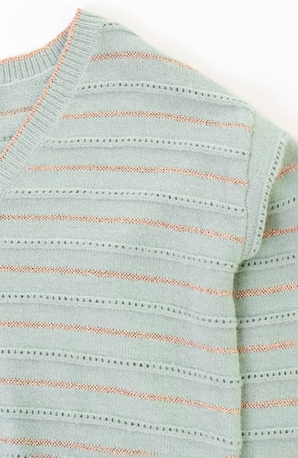 Gestreepte Trui Met Lurex Emily Mint – shoparchief — foto 2