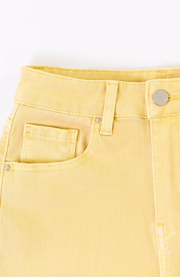 High Waist Spijkerbroek Lizzy Geel – shoparchief — foto 2