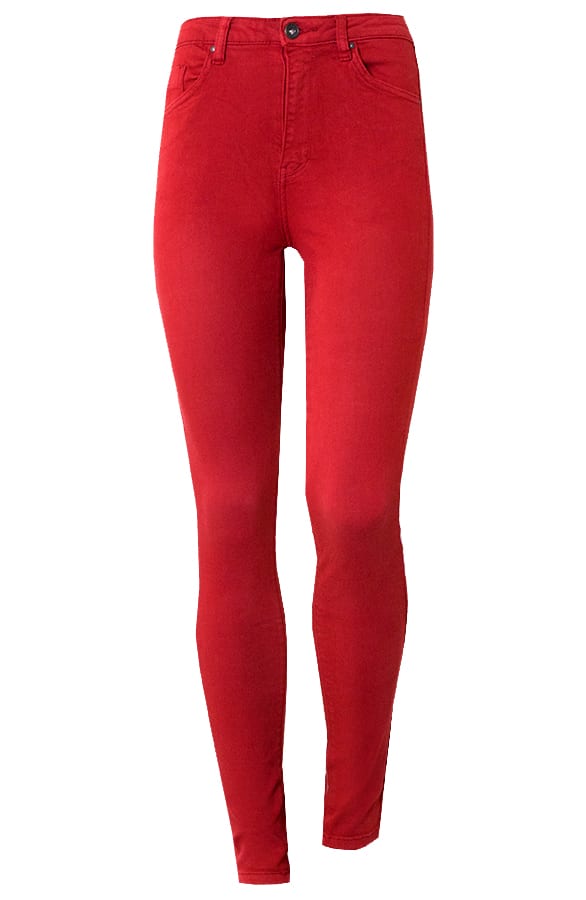 High Waist Spijkerbroek Lizzy Rood – shoparchief