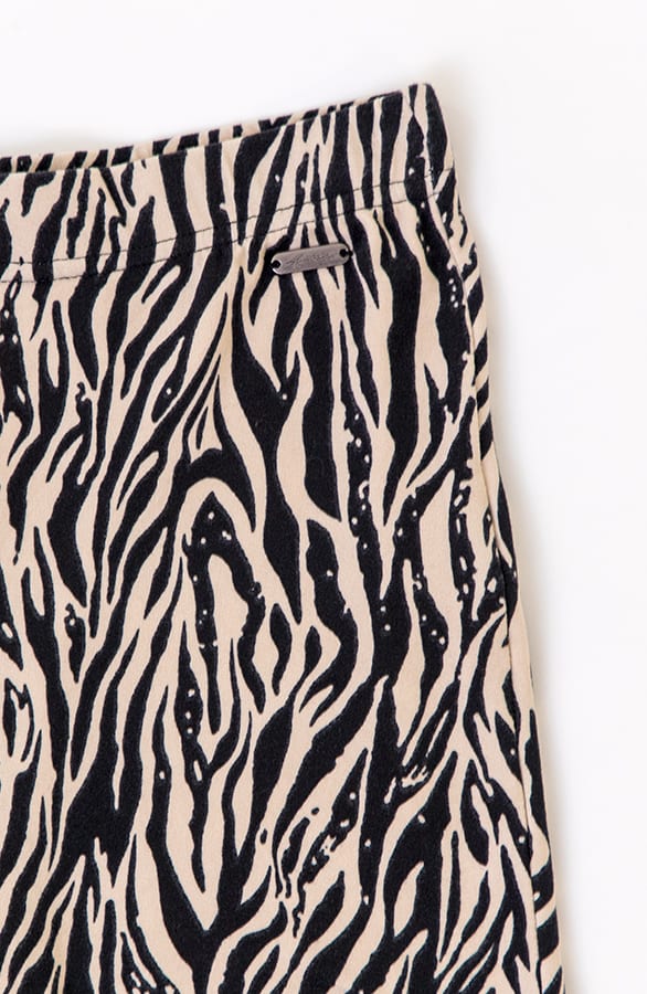 Janine Flared Broek Zebra Beige – shoparchief — foto 2