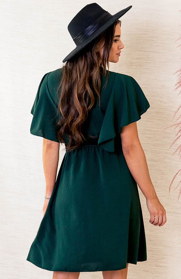 Jurk NIkkie Smaragdgroen – shoparchief — foto 3