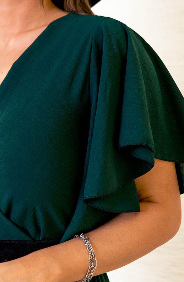 Jurk NIkkie Smaragdgroen – shoparchief — foto 4
