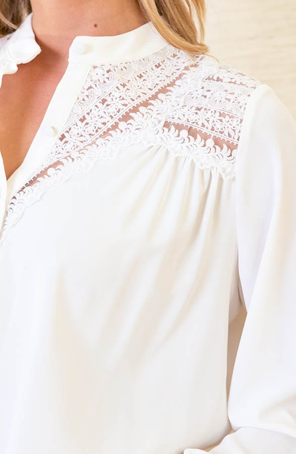 Kanten Blouse Sterre Ecru – shoparchief — foto 5