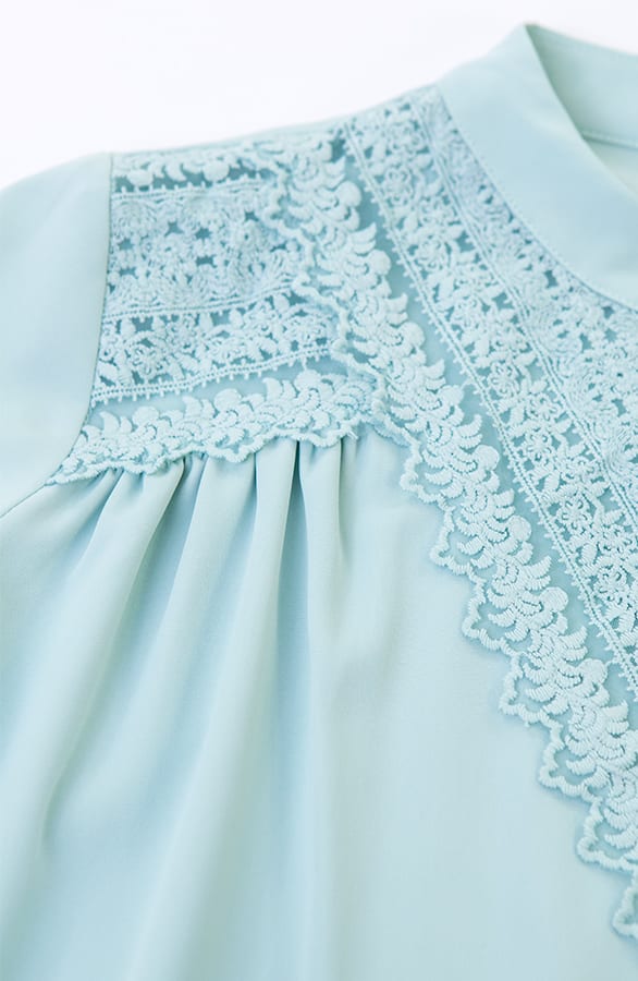 Kanten Blouse Sterre Mint – shoparchief — foto 2