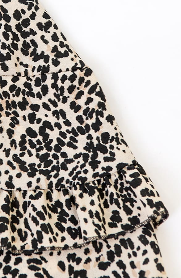 Laagjes Rok Met Cheetah Print Chelsey Beige – shoparchief — foto 7
