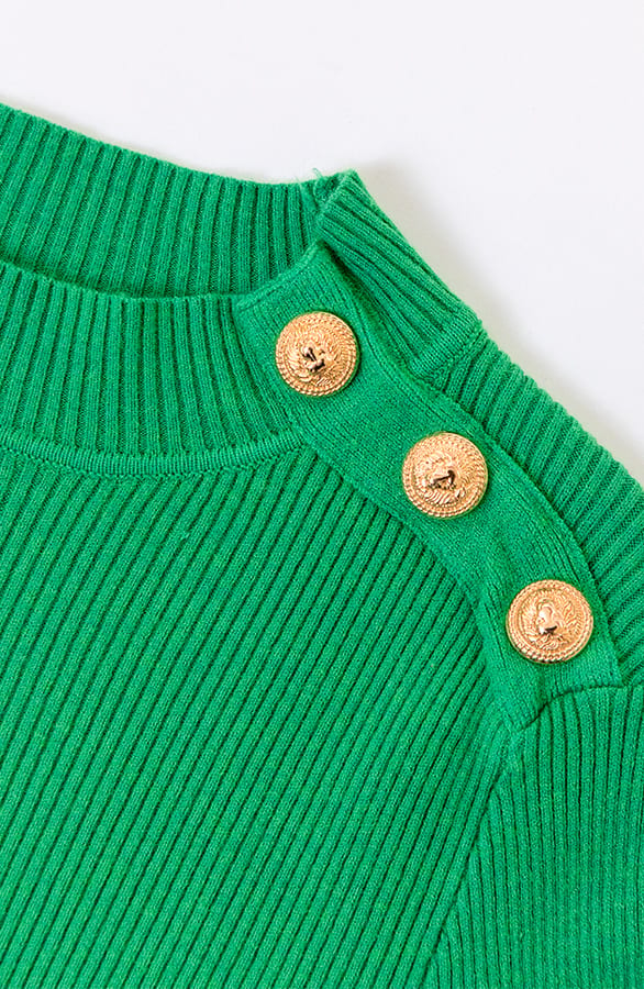 Longsleeve Stretch Trui Suzanne Bright Green – shoparchief — foto 2