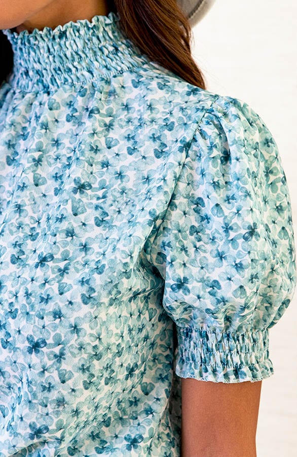 Lynn Top Bloemenprint Mint – shoparchief — foto 6