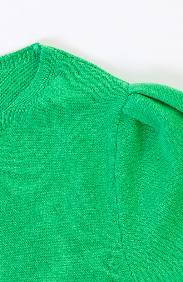 Pofmouwen Top Ariana Bright Green – shoparchief — foto 2