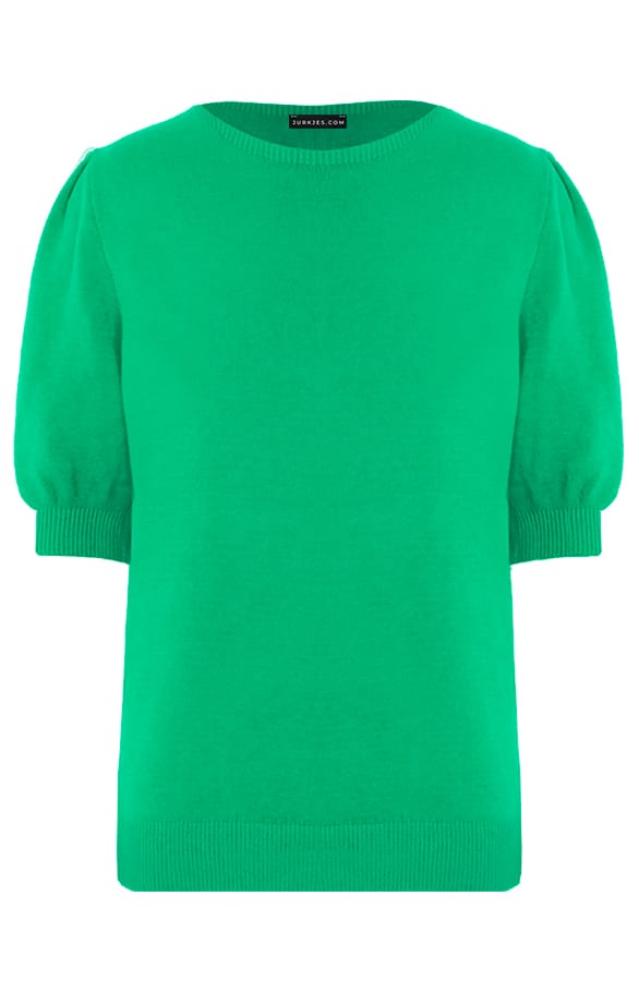 Pofmouwen Top Ariana Bright Green – shoparchief