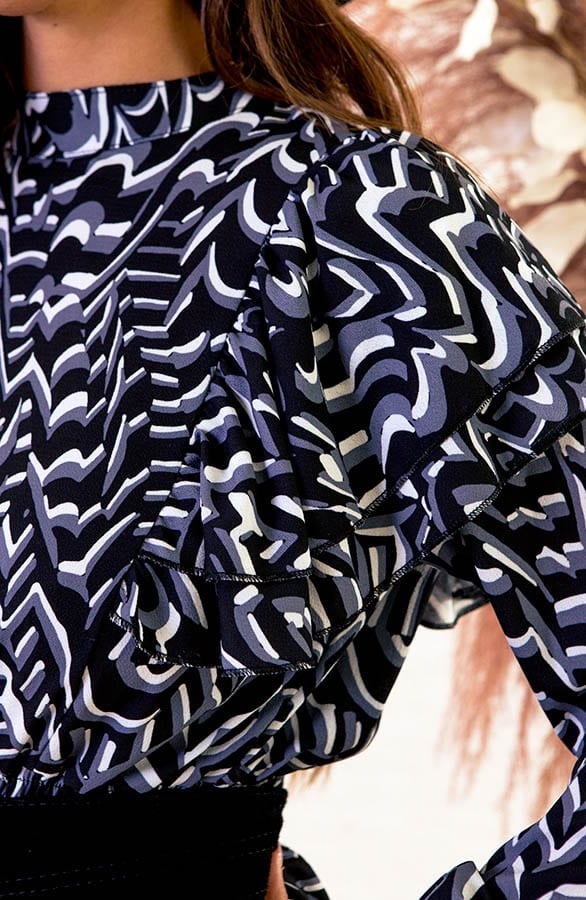 Retro Ruches Jurk Kendra Zwart – shoparchief — foto 5