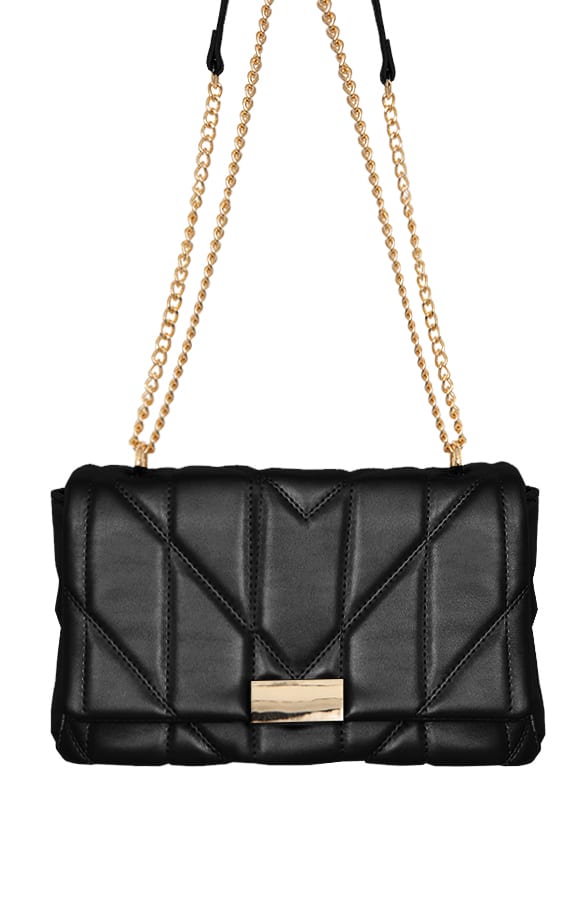 Schoudertas Deluxe Malou Zwart – shoparchief