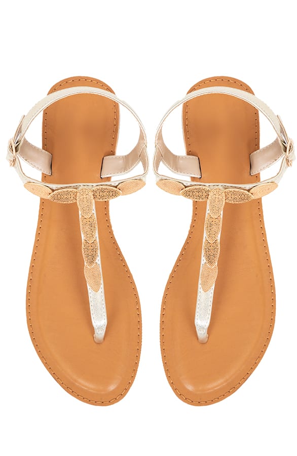 Blaadjes Slippers Monica Goud – shoparchief