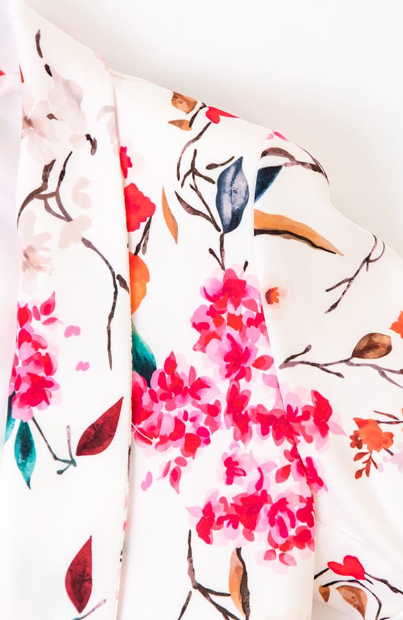 Dames Blazer Nore Bloemenprint Ecru – shoparchief — foto 2