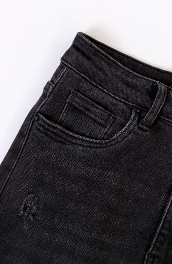 Hoge Taille Broek Damaged Izzy Grijs – shoparchief — foto 4