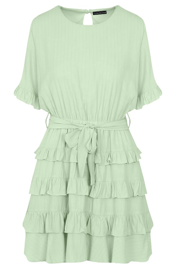 Laagjes Strik Jurk Minou Mint – shoparchief