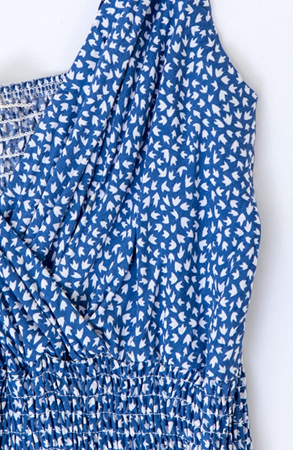 Leaves Spaghetti Jurk Jacky blauw – shoparchief — foto 2