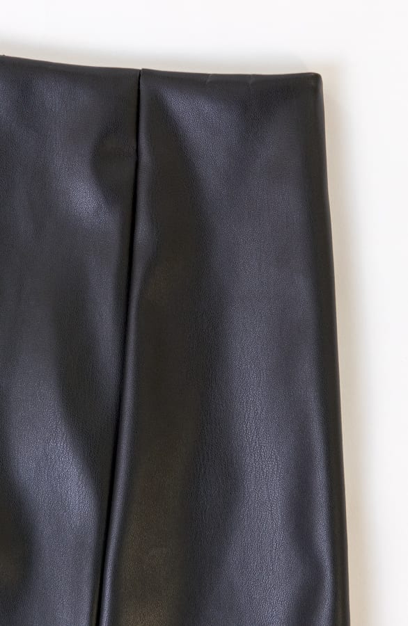 Leren Split Rok Joya Zwart – shoparchief — foto 5
