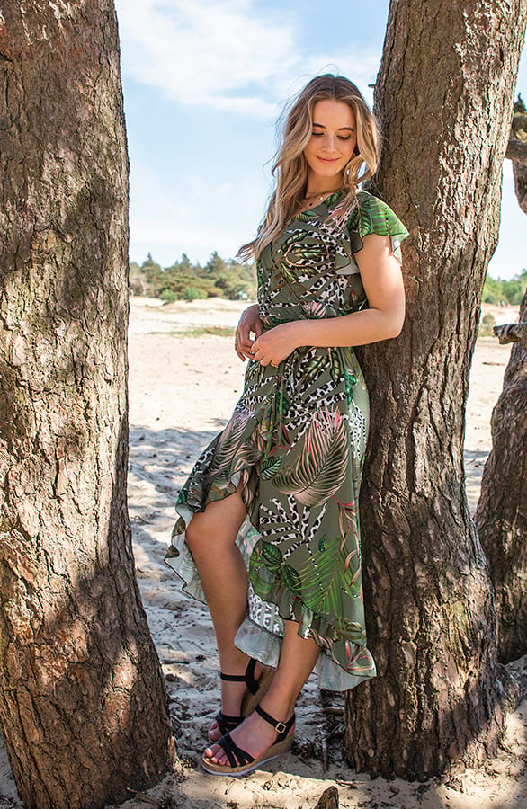 Midi Jurk Jungle Jane Army – shoparchief
