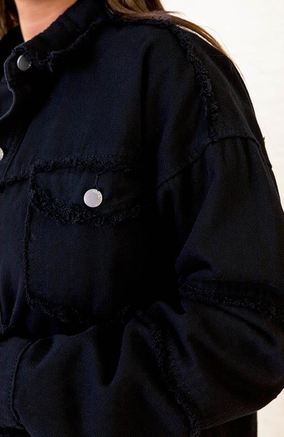 Oversized Spijkerjas Lisa Zwart – shoparchief — foto 5