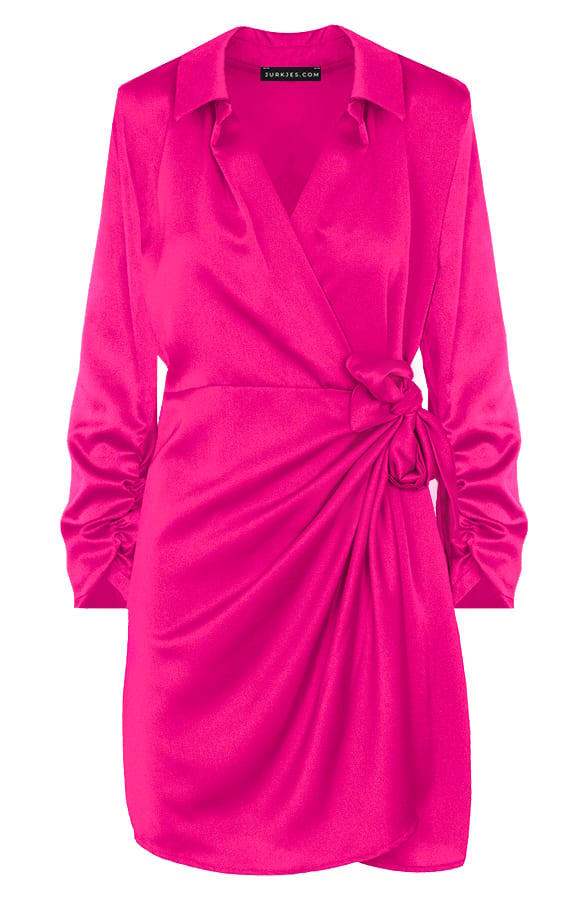 Silk Dress Mae Fuchsia – shoparchief