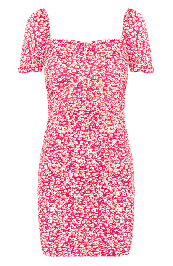Bodycon Jurk Madelief Fuchsia – shoparchief