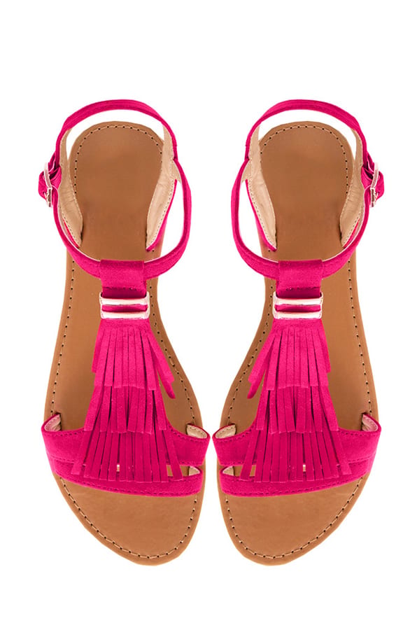 Fringe Sandalen Ilse Fuchsia – shoparchief