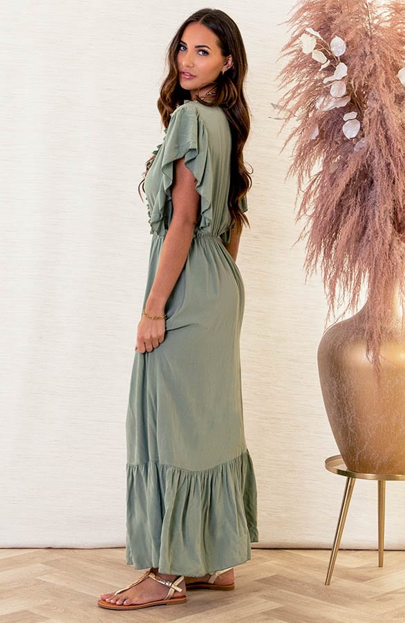 Ibiza Maxi Jurk Megan Army – shoparchief — foto 3