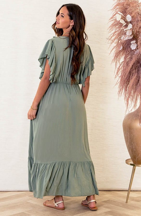 Ibiza Maxi Jurk Megan Army – shoparchief — foto 4