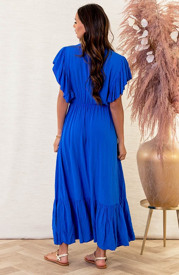 Ibiza Maxi Jurk Megan Kobalt – shoparchief — foto 4