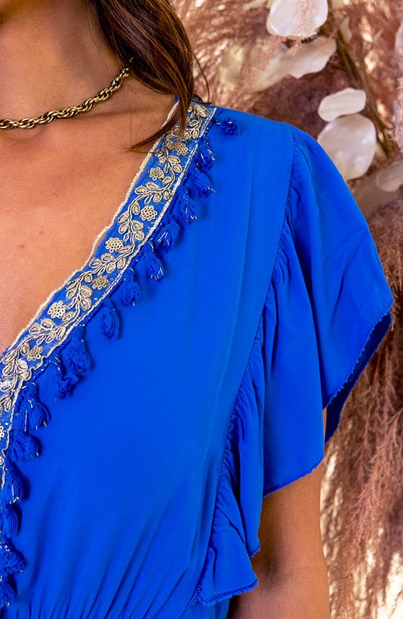 Ibiza Maxi Jurk Megan Kobalt – shoparchief — foto 5