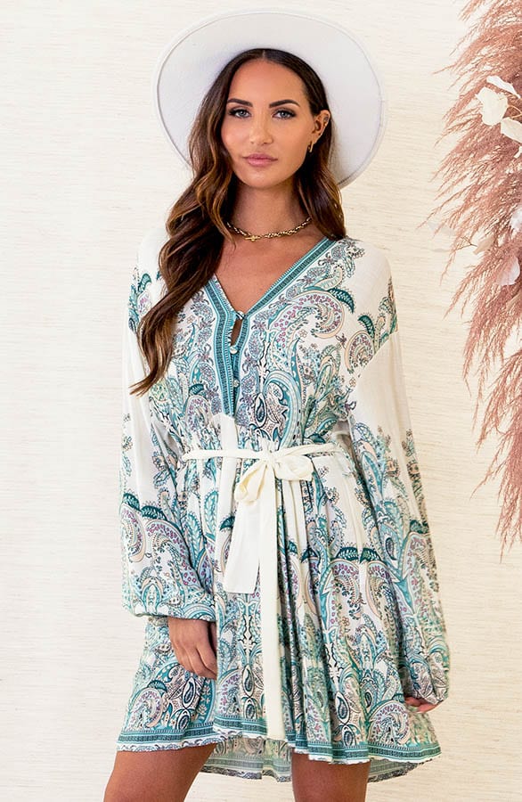 Ibiza Strik Jurk Jenna Mint – shoparchief