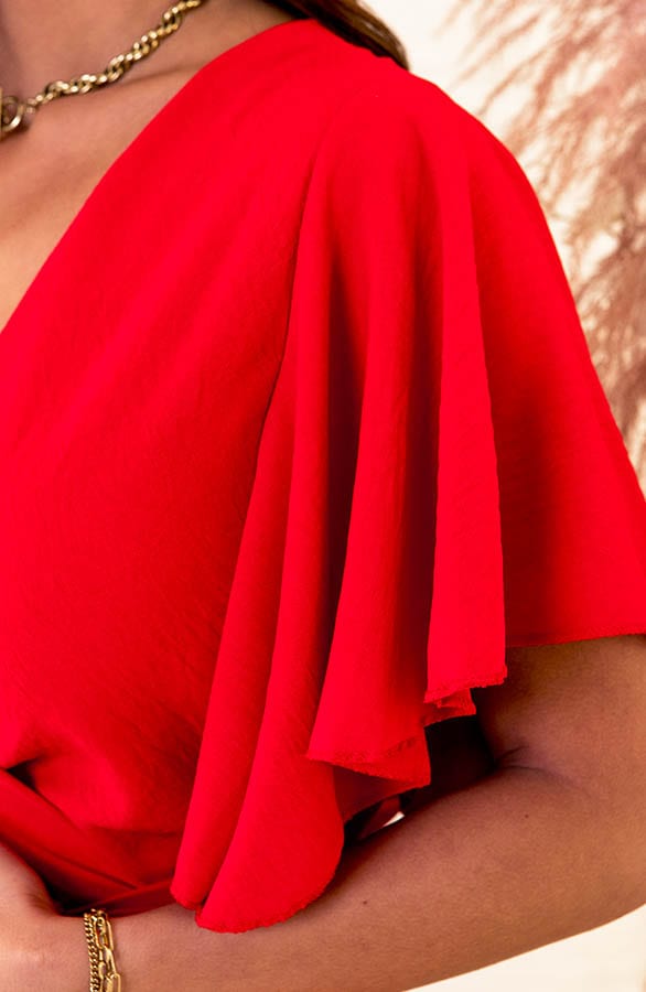 Midi Jurk Nikkie Rood – shoparchief — foto 9