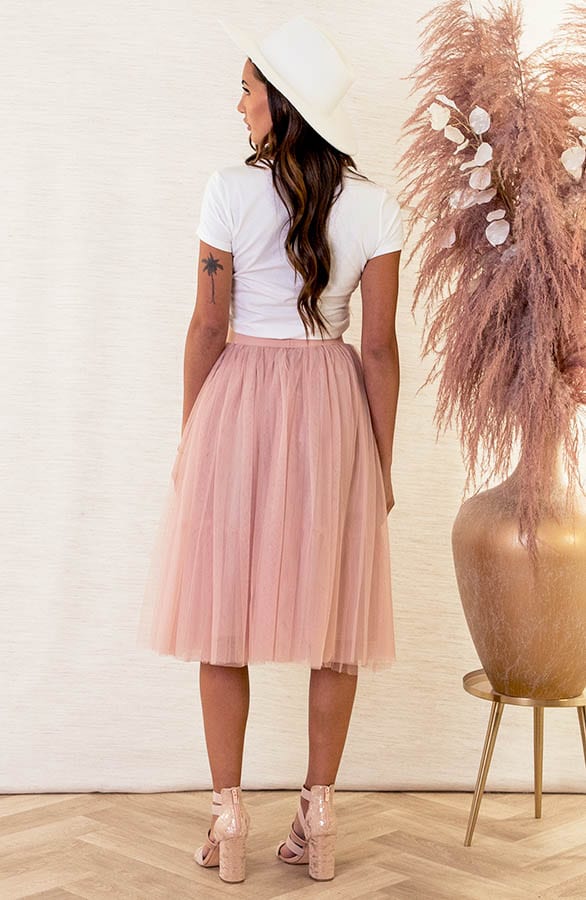 Midi Tule Rok Loiza Roze – shoparchief — foto 7
