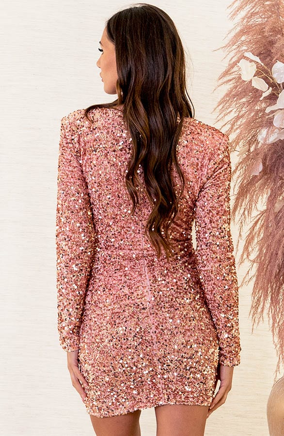Pailletten Jurk Nova Rose – shoparchief — foto 4