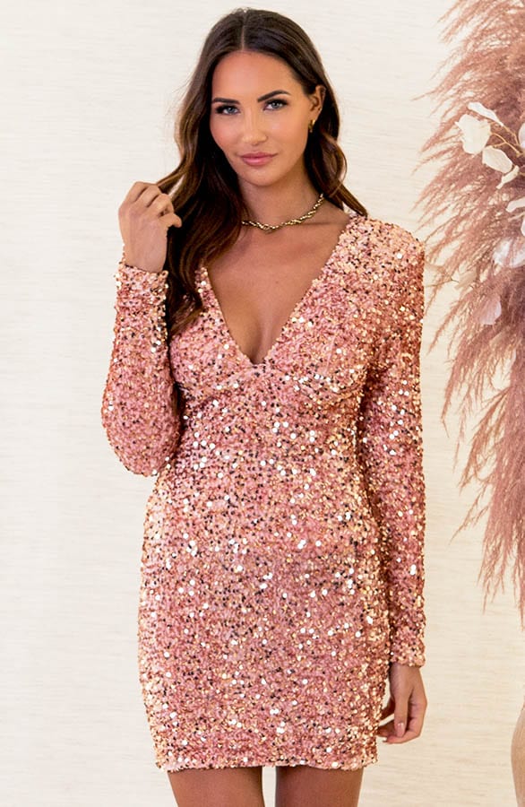 Pailletten Jurk Nova Rose – shoparchief — foto 2