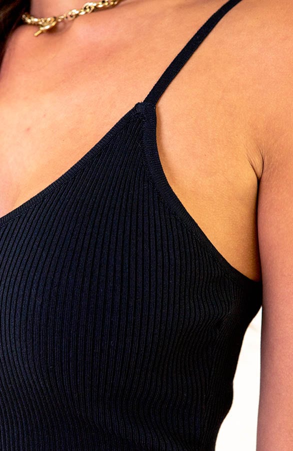 Spaghetti Jurk Kaylee Zwart – shoparchief — foto 5
