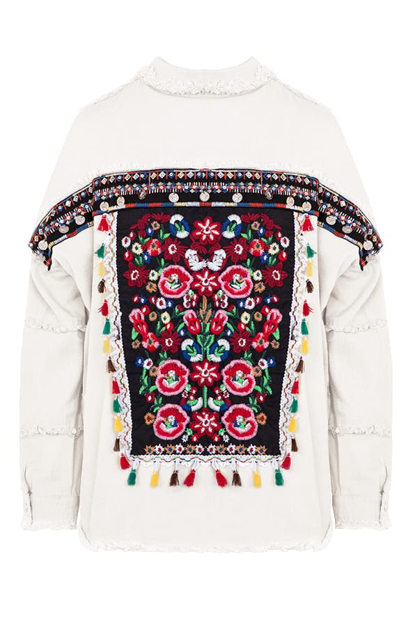 Bohemian Spijkerjas Lindy Ecru – shoparchief