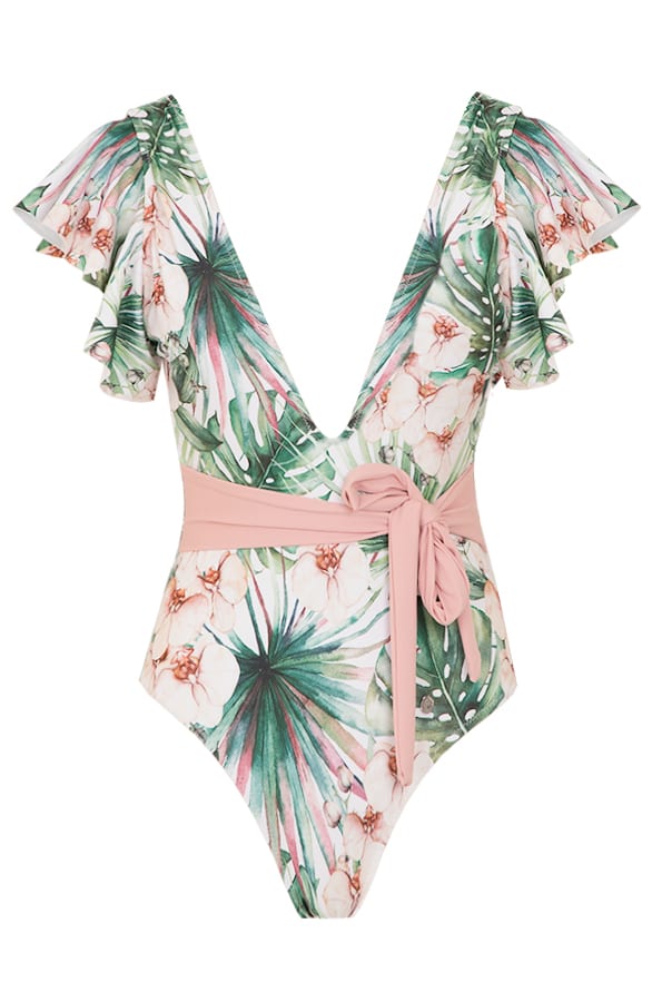 Flower Swimsuit Jezz Groen – shoparchief
