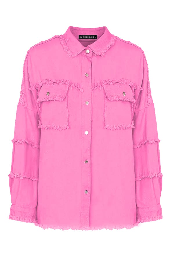Ibiza Tassel Jacket Oversized Alexa Roze – shoparchief — foto 2