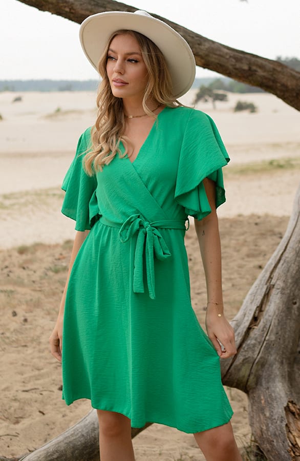 Jurk Nikkie Bright Green 2.0 – shoparchief