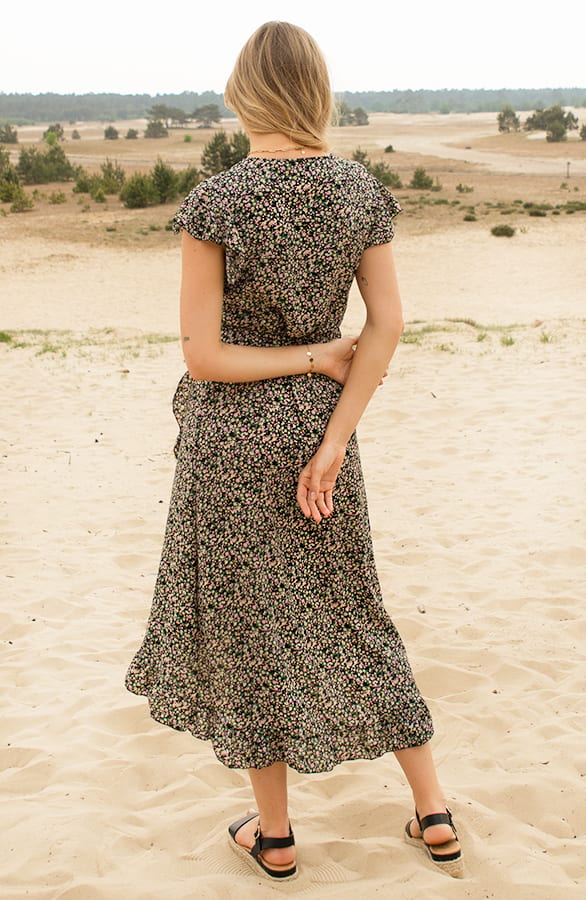 Midi Jurk Bloemenprint Jenny Roze – shoparchief — foto 3