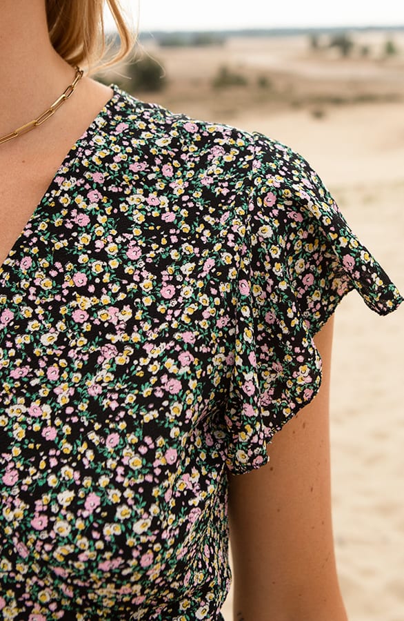 Midi Jurk Bloemenprint Jenny Roze – shoparchief — foto 4