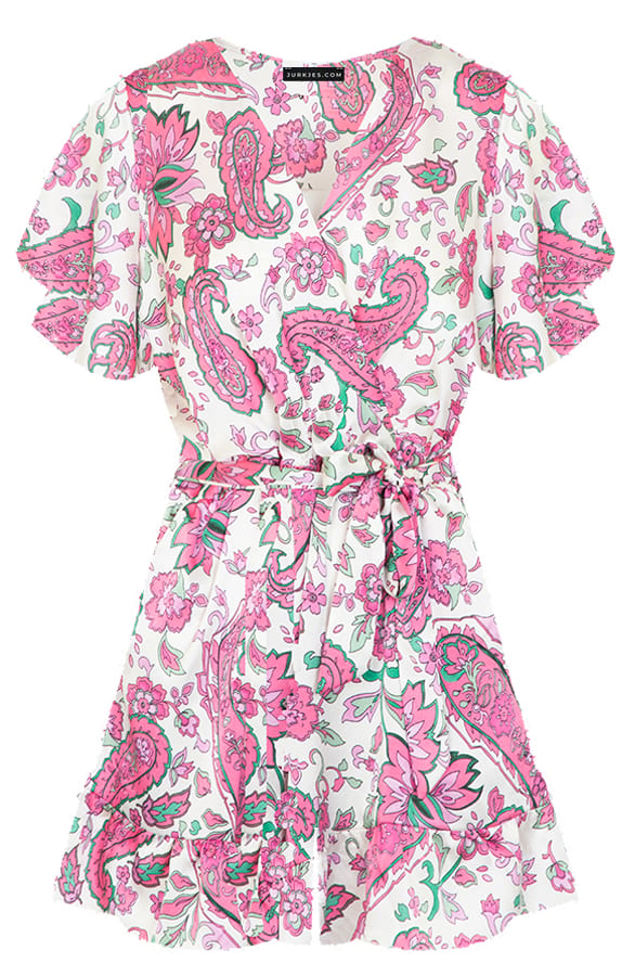 Paisleyprint Playsuit Diana Fuchsia – shoparchief