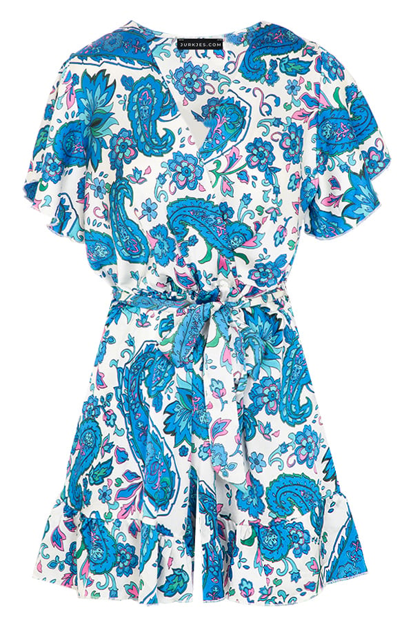 Paisleyprint Playsuit Diana Kobalt – shoparchief