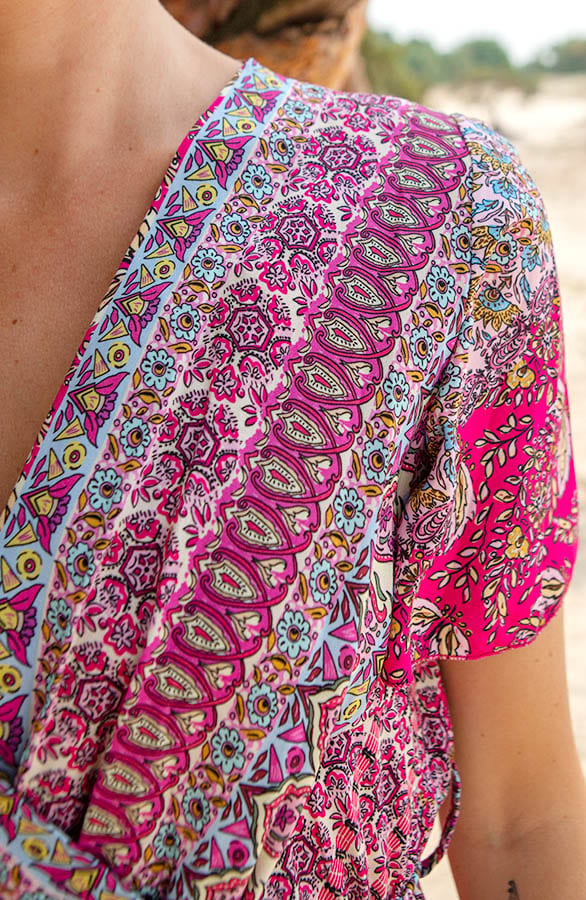 Print Maxi Jurk Elodie Fuchsia – shoparchief — foto 4