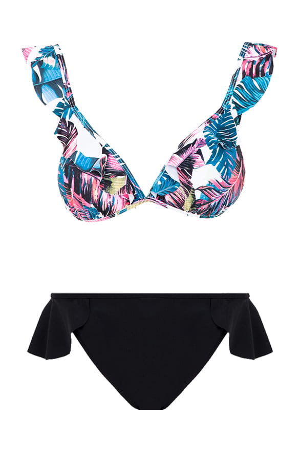 Tropical Ruffle Bikini Yune Petrol – shoparchief