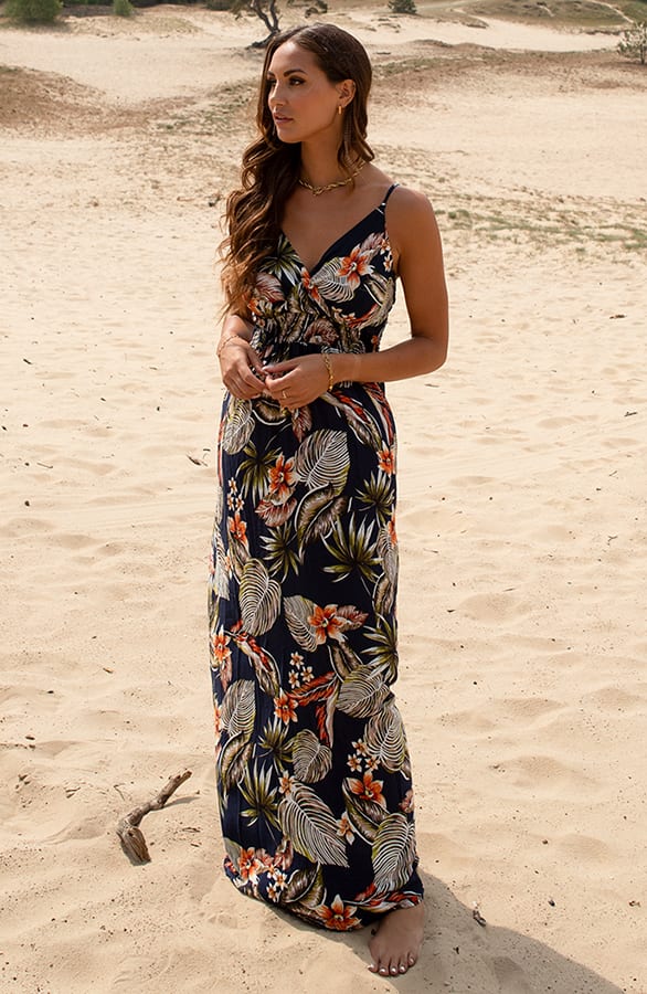 Tropical Spaghetti Jurk Jacky Marine – shoparchief — foto 4