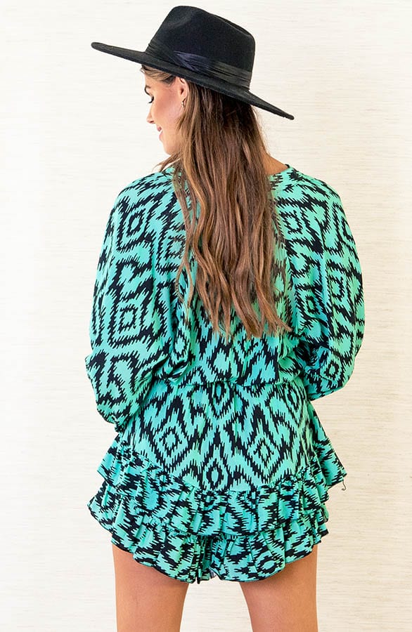 Aztec Print Blouse Melody Mint – shoparchief — foto 4